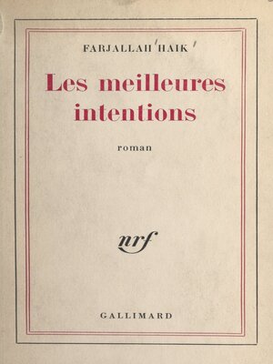 cover image of Les meilleures intentions
